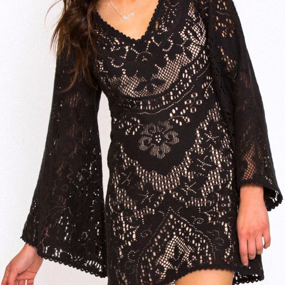 Spell Fleetwood Mini Dress in Black
